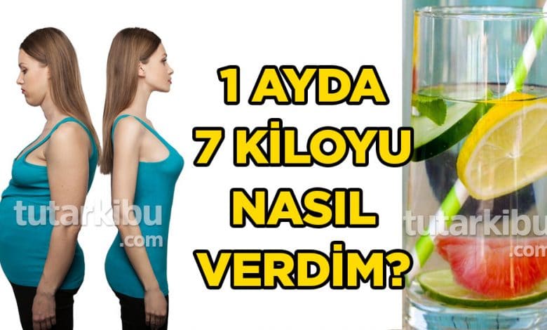 1 Ayda 7 Kilo Verdiren Diyet Listem