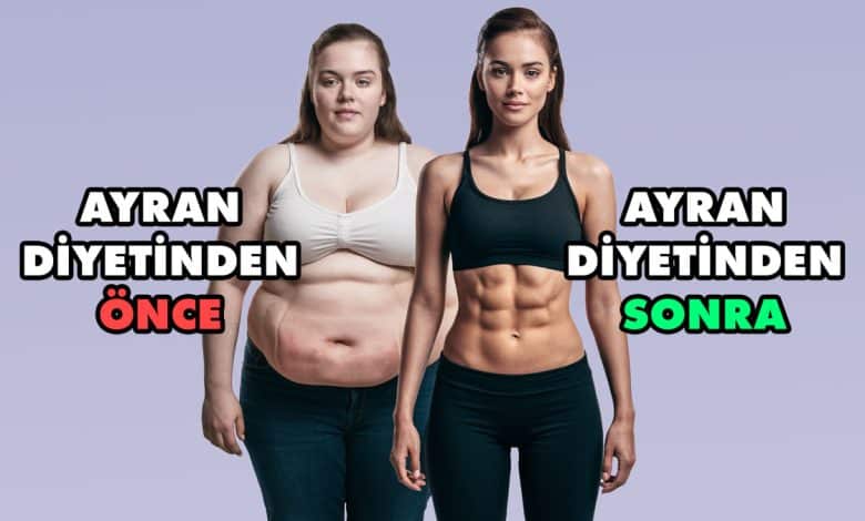Diyetten önce ve sonra