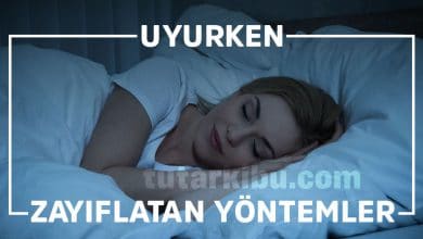 Uyurken zayıflatan yöntemler